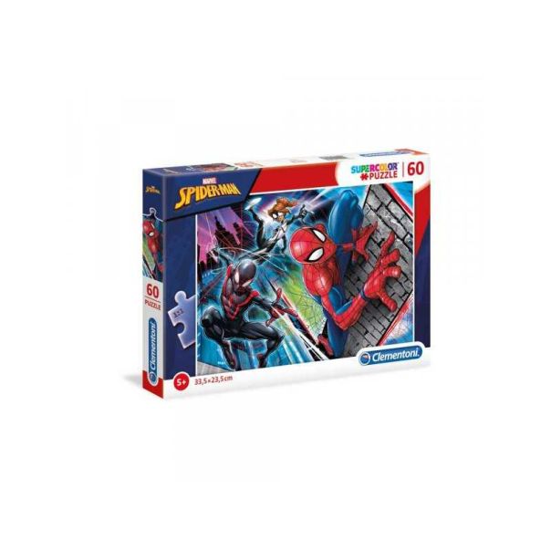 Lisciani -MARVEL PUZZLE DF M-PLUS 60 SPIDER-MAN - 25x35cm - Double