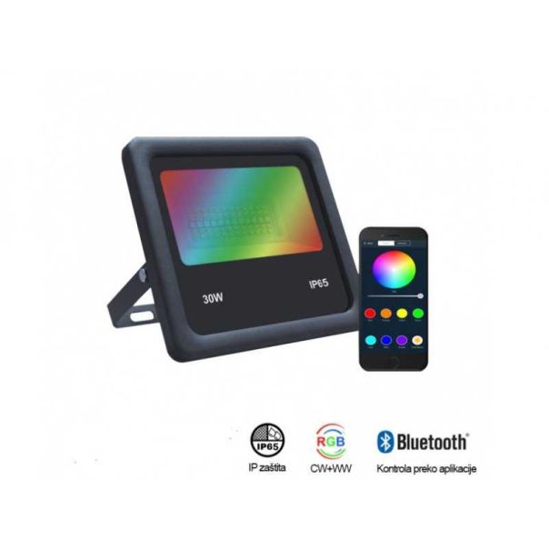 BBLINK LED Reflektor br-fl30w-04az crni rgb/ww/cw bluetooth - 94984