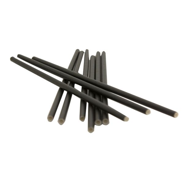 Slamčice papirne 100/1 6x220mm crne unl-1465 - 95062-1