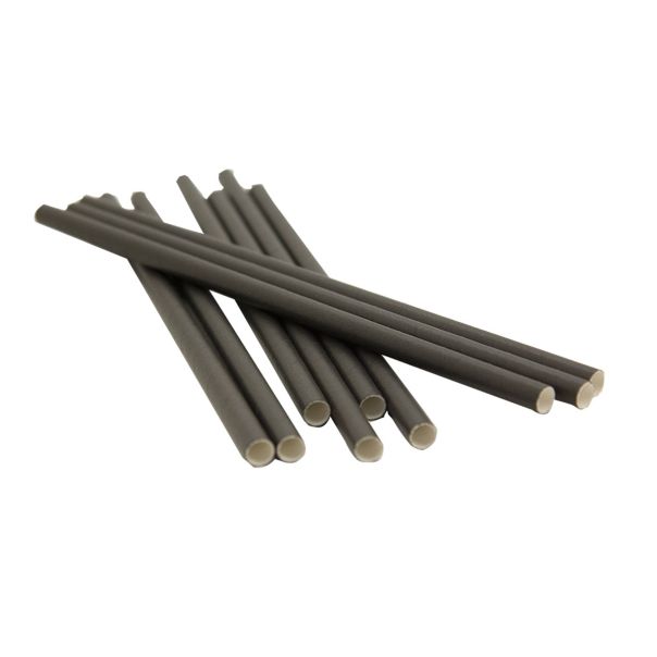 Slamčice papirne 100/1 8x220mm crne unl-1466 - 95063-1