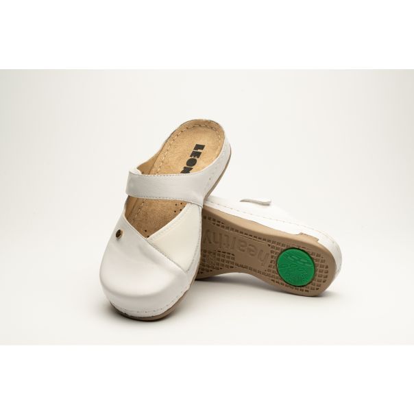 LEON Ženska papuča Ruby-bela - 953-BE