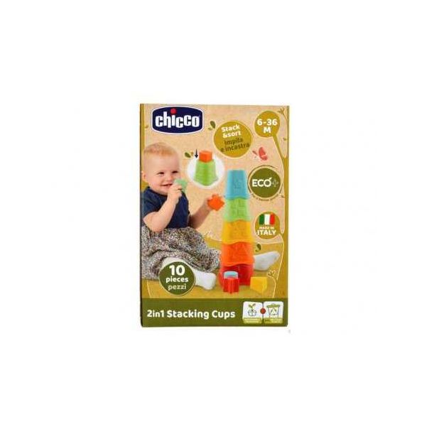 CHICCO Igračka Eco kupovi za slaganje - 95677-1