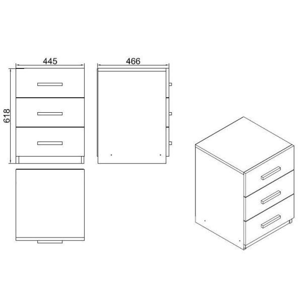HANAH HOME Fiokar Vo3-Ba, braon/antracit - EP2799634