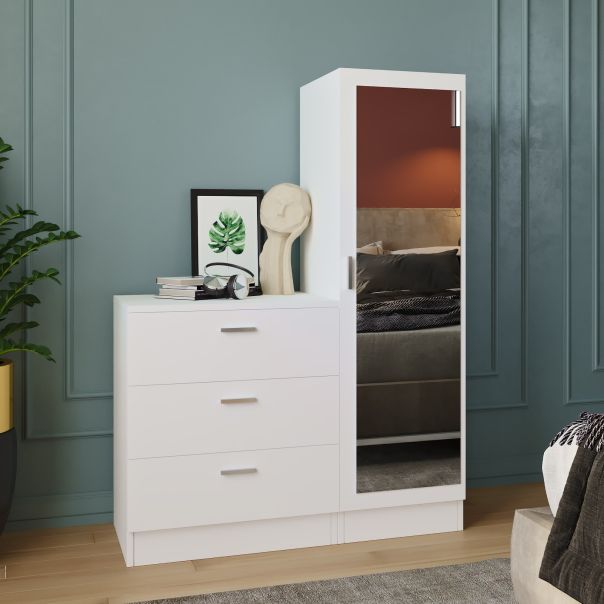 HANAH HOME Komoda za spavaću sobu Cc6-W, bela - 956LCS1523