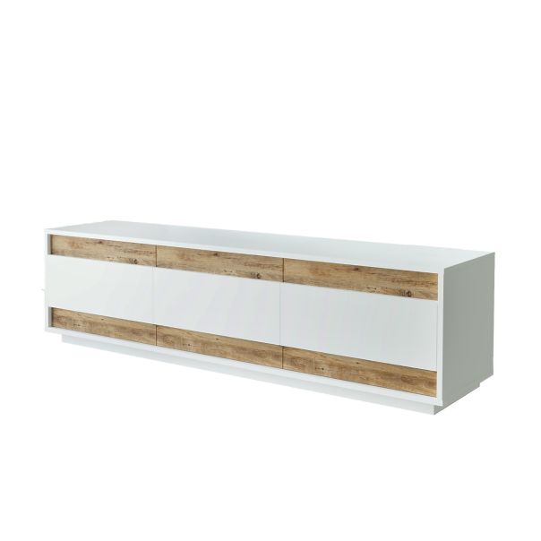 HANAH HOME TV komoda Fr4-Aw, bela/braon - 956LCS1604