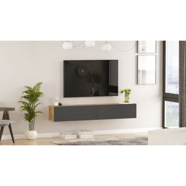 HANAH HOME TV komoda Fr11-A, siva/braon - 956LCS1612
