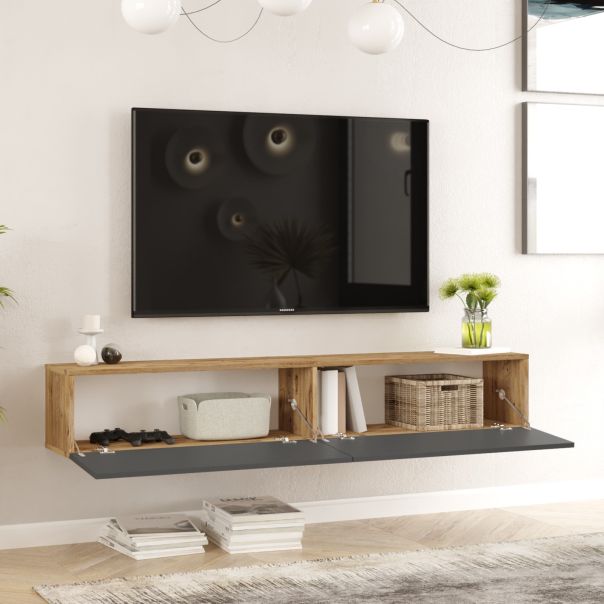 HANAH HOME TV komoda Fr11-A, siva/braon - 956LCS1612