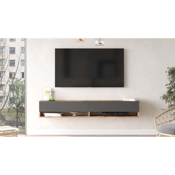 HANAH HOME TV komoda Fr9-Aa, siva/braon - 956LCS1615