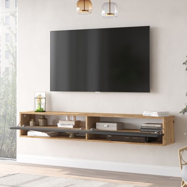 HANAH HOME TV komoda Fr9-Aa, siva/braon - 956LCS1615