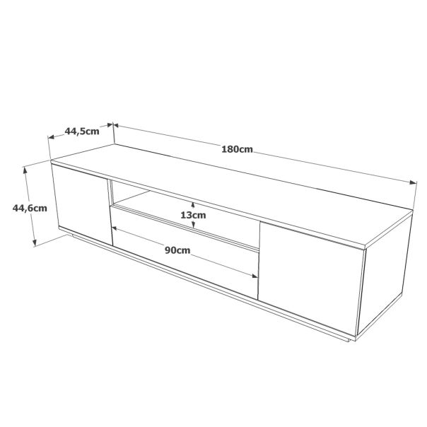 HANAH HOME TV komoda Fr7-S, svetlobraon - EP3057584