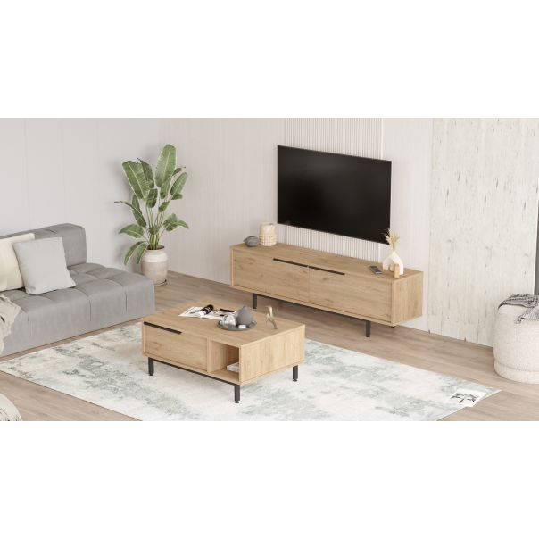 HANAH HOME Set nameštaja za dnevnu sobu ON19-S, svetlobraon - EP3057590