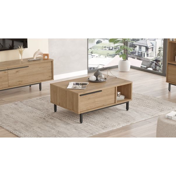 HANAH HOME Klub sto On2-S, krem - 195139