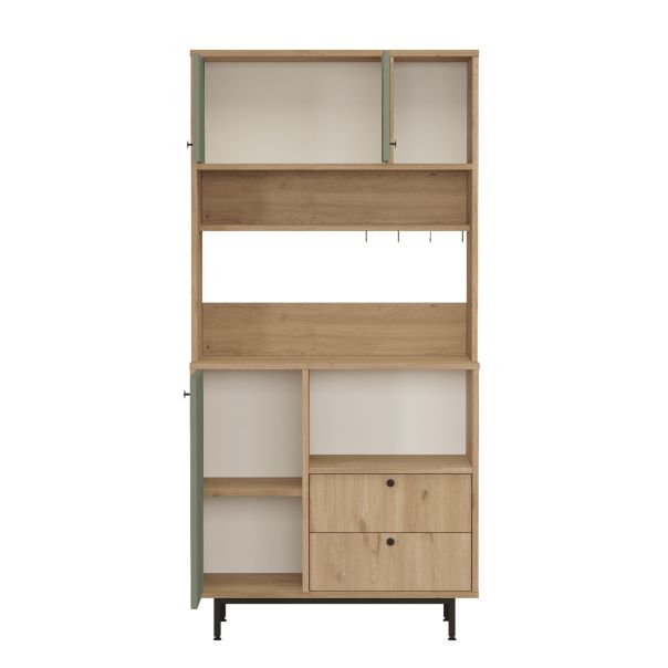 HANAH HOME Kuhinjska komoda RE4-SY, braon/zelena - EP3057611