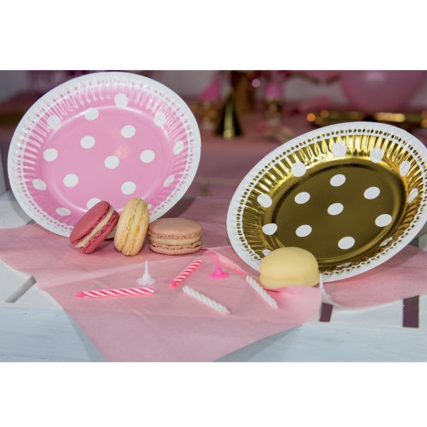 Tanjir kartonski 6/1 18cm zlatni na tufnice unl-1335 - 95835