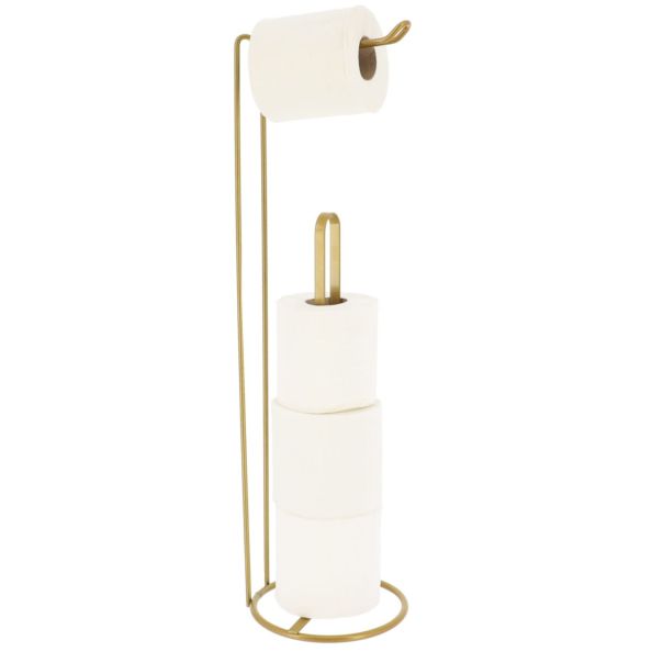TENDANCE Držač toalet papira 54X15X15 cm metal zlatni - 96130198