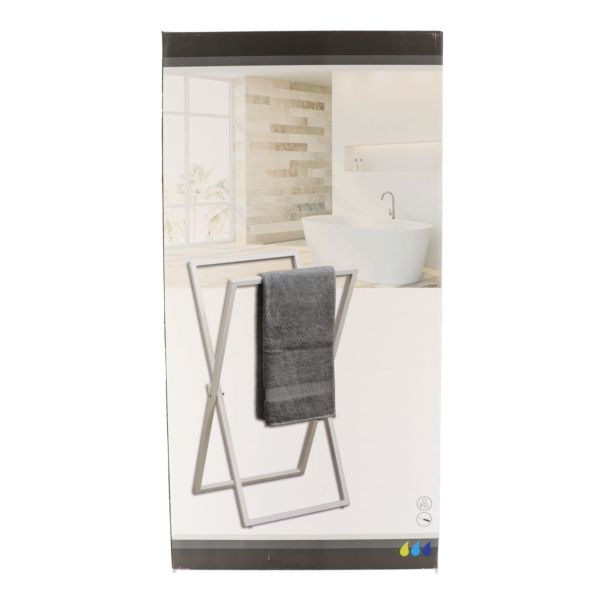 TENDANCE Držač peškira sklopive konstrukcije 85X45X37 cm metal beli - 96158100