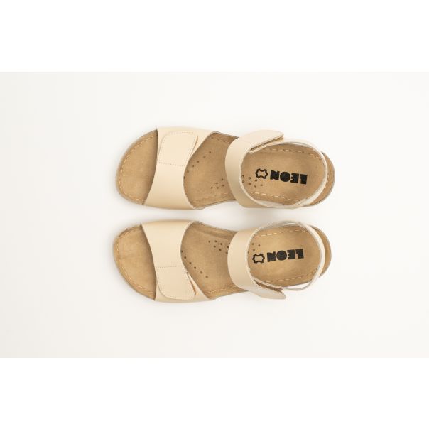 LEON Ženska sandala Xenia I-bež - 963-BŽ