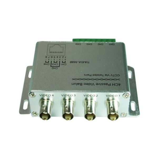 Video balun pasivni 4ch (parice ili RJ45 na 4xBNC) - EP2447354