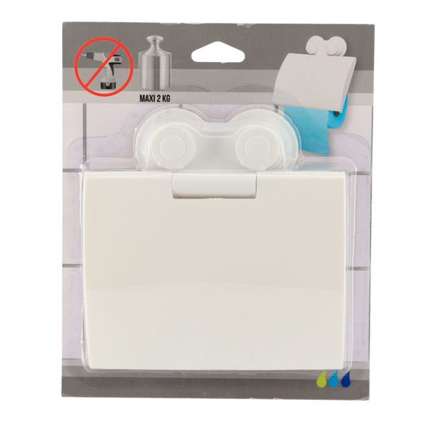 TENDANCE Držač toalet papira na vakuum 15.2x3.8x16cm, bela - 9701100