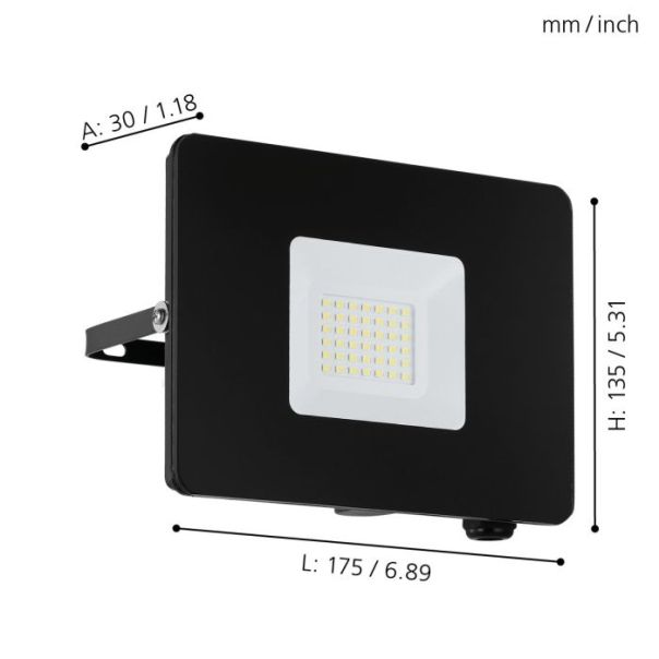 EGLO Reflektor Faedo 3 LED 31W 5000K, neutralno bela - 97457
