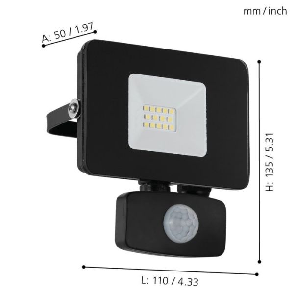 EGLO Reflektor Faedo 3 LED 10W 5000K, neutralno bela - 97459