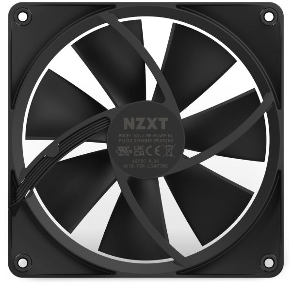 NZXT F140 RGB 140mm ventilator crni (RF-R14SF-B1) - CAS02199