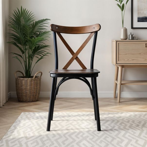 HANAH HOME Set trpezarijskih stolica 4/1 Ahşap Ekol 261 V4, braon - 174052