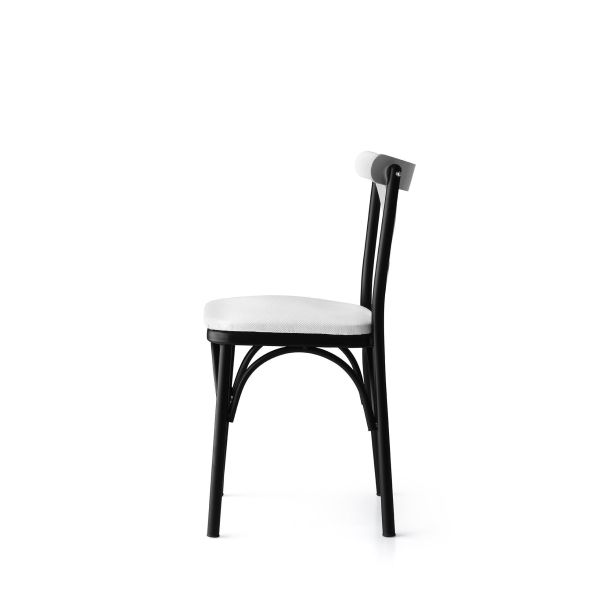 HANAH HOME Set trpezarijskih stolica Ekol 4/1, crna/bela - 974NMB1176