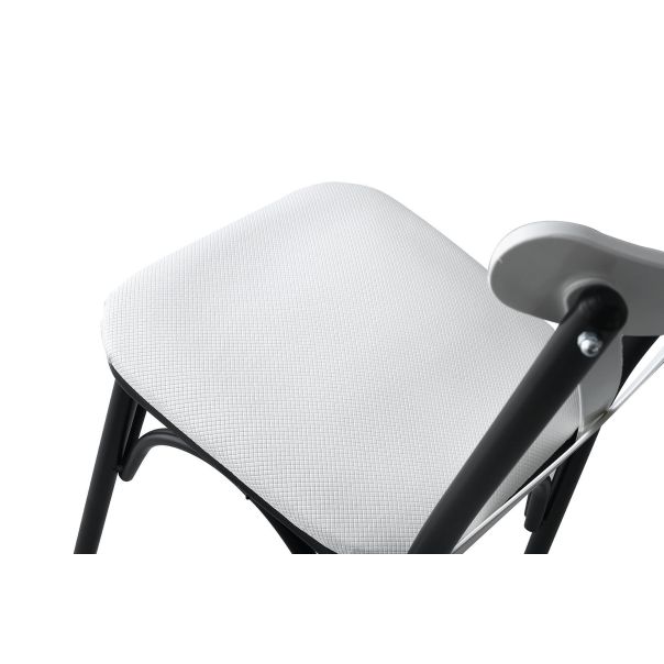 HANAH HOME Set trpezarijskih stolica Ekol 4/1, crna/bela - 974NMB1176