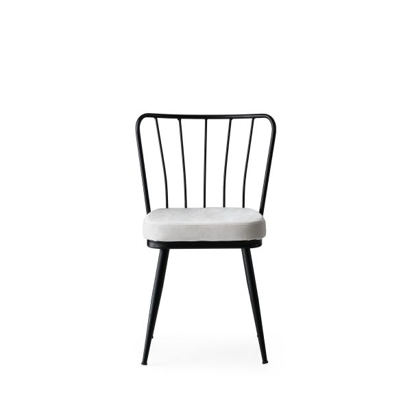 HANAH HOME Set trpezarijskih stolica Ilidiz  4/1, crna/bela - 974NMB1184