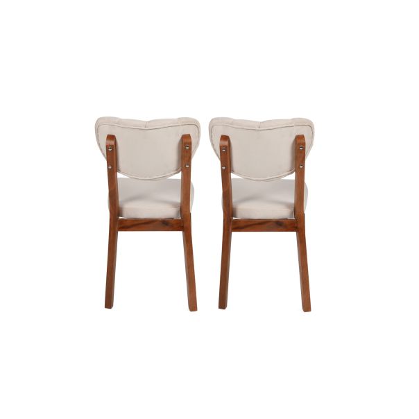 HANAH HOME Set trpezarijskih stolica Elma 2/1 760 V2, braon/bež - EP3057626