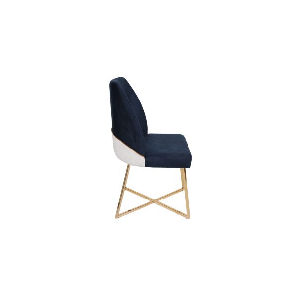 HANAH HOME Set trpezarijskih stolica Madrid 2/1, teget - 974NMB1204