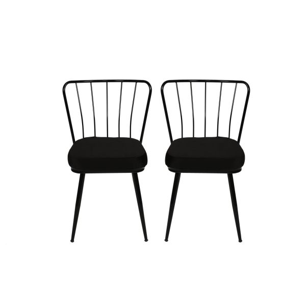 HANAH HOME Set trpezarijskih stolica 2/1 Yildiz 943 V2, crna - 974NMB1210