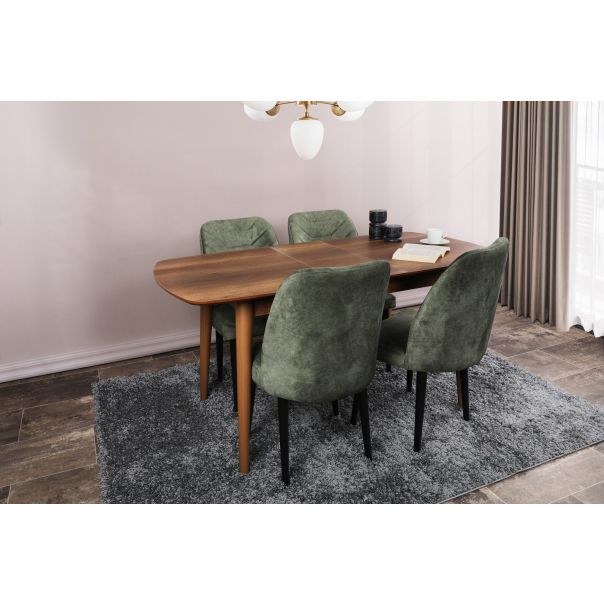 HANAH HOME Rasklopivi trpezarijski sto Retro 1191, braon - 974NMB1511