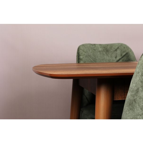 HANAH HOME Rasklopivi trpezarijski sto Retro 1191, braon - 974NMB1511
