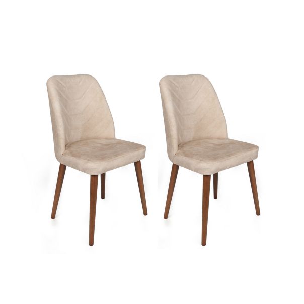 HANAH HOME Set trpezarijskih stolica 2/1 Dallas-550, svetlobraon/braon - 174042