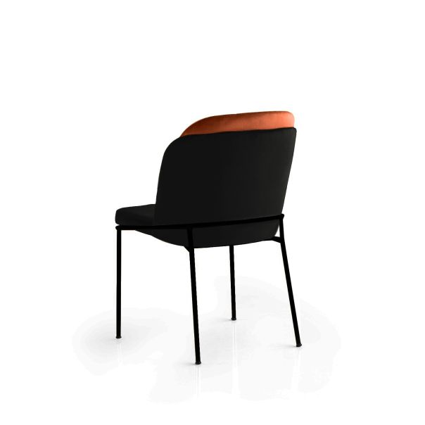 HANAH HOME Set trpezarijskih stolica DR - 147 V2 2/1, crna/narandžasta - 974NMB1715