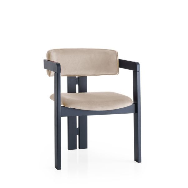 HANAH HOME Trpezarijska stolica CO 007, krem/crna - 974NMB1741