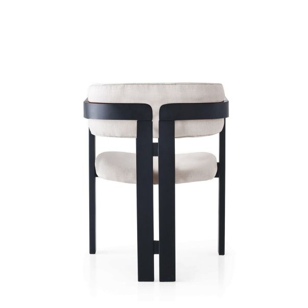 HANAH HOME Trpezarijska stolica CO-045, crna/krem - 974NMB1770