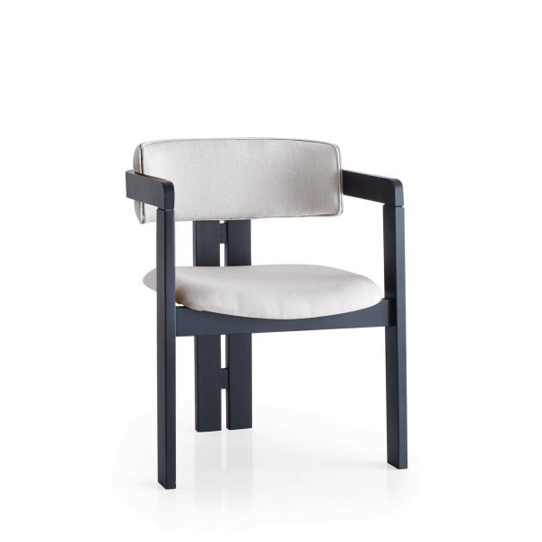 HANAH HOME Trpezarijska stolica CO-045, crna/krem - 974NMB1770