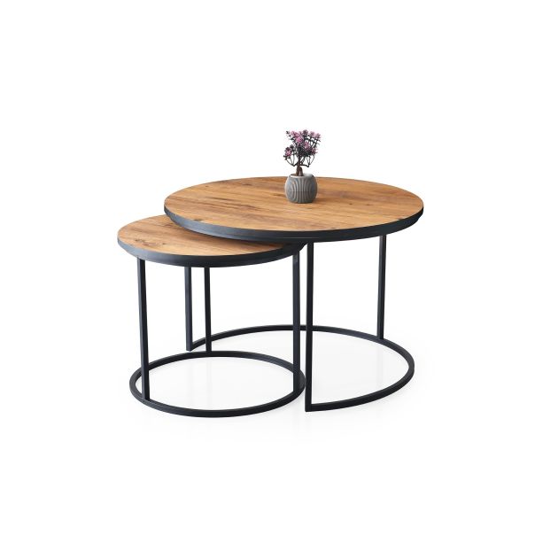 HANAH HOME Set klub stolova Oden, braon - 974NMB1827