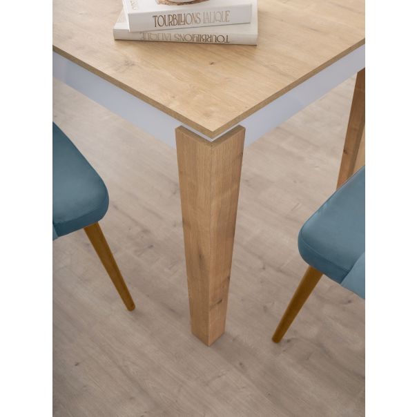 HANAH HOME Trpezarijski sto Asos - 2971, bela/braon - EP3057710