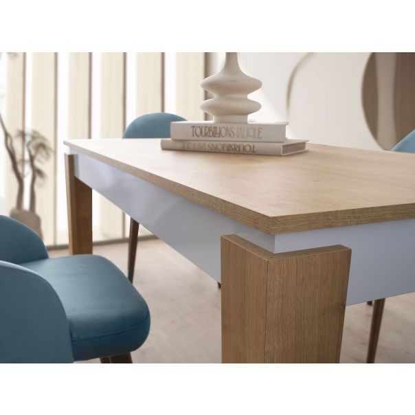 HANAH HOME Trpezarijski sto Asos - 2971, bela/braon - EP3057710
