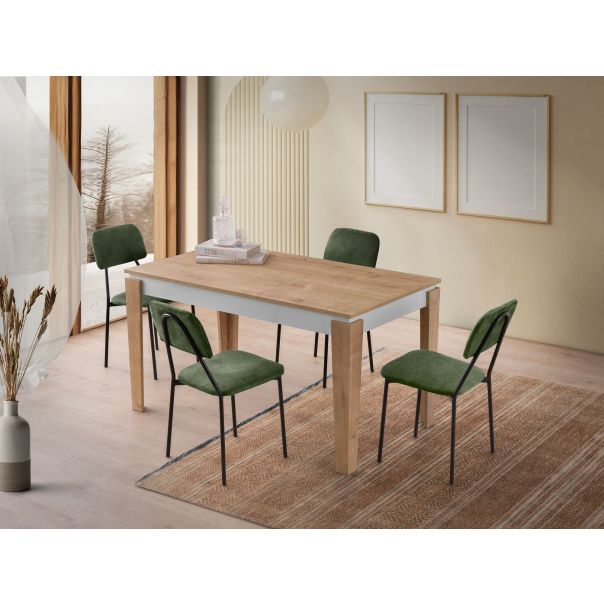 HANAH HOME Trpezarijski sto Asos - 2971, bela/braon - EP3057710
