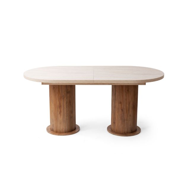HANAH HOME Trpezarijski produživi sto Gusto - 2953, braon/krem - EP3057731