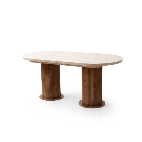 HANAH HOME Trpezarijski produživi sto Gusto - 2953, braon/krem - EP3057731