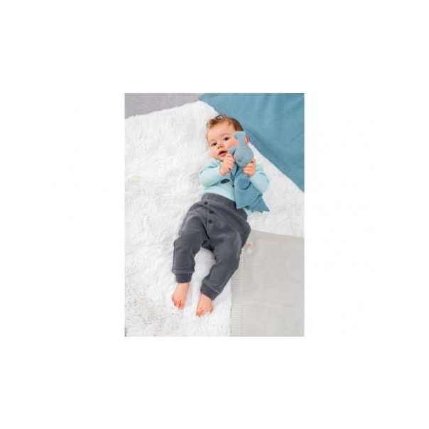 NATTOU Igračka pleteno ćebe sa likom zeke, zelena - 97508