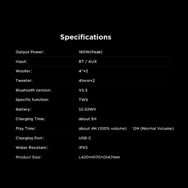 Bluetooth zvucnik BUGANi Brief Pro BS12303 crno-sivi - 217290