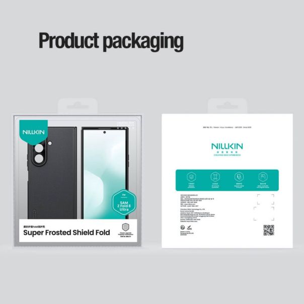 NILLKIN Maska za Samsung F976B Galaxy Z Fold 8 Ultra crna Scrub Fold Magnetic - EP3182004