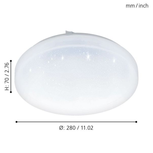 EGLO Plafonjera Frania-S LED 10W 3000K, toplo bela - 97877